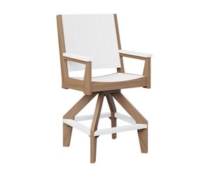 Berlin Gardens Mayhew Poly Chat Swivel Bar Chair