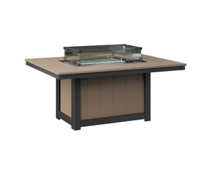 Berlin Gardens Donoma Rectangular Poly Fire Pit