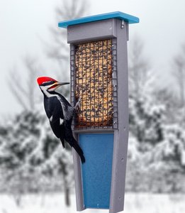 Poly Extended Tail Prop Suet Bird Feeder for Woodpeckers