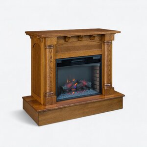 Amish Hardwood Formal Electric Fireplace