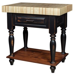36" Freestanding Open Kitchen Island