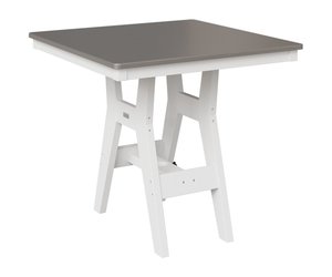 Berlin Gardens Poly Harbor 33" Outdoor Dining Table with Hammered Top - Choose Height