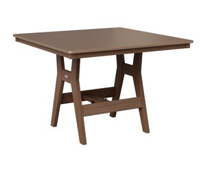 Berlin Gardens Poly Harbor 44" Outdoor Dining Table with Hammered Top - Choose Height