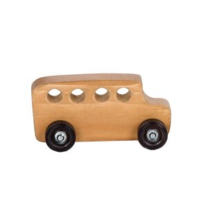 Handcrafted Wooden Toy Bus In-Stock