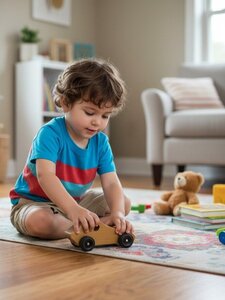 Handcrafted Wooden Toy Race Car In-Stock