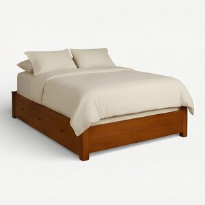 Solid Wood Oregon Platform Bed with Storage