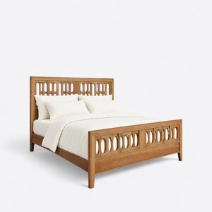 Handcrafted Kings Canyon Mid-Century Modern Bed