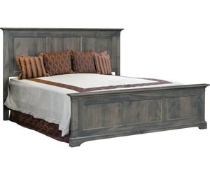 Solid Wood Classic Transitional Panel Bed