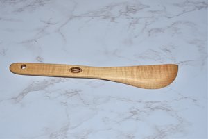 American Made Maple Wood Curved Spatula In-Stock