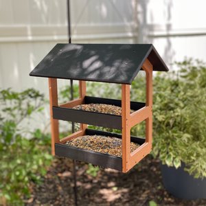 Poly Double Decker Fly-Thru Bird Feeder - DutchCrafters Exclusive