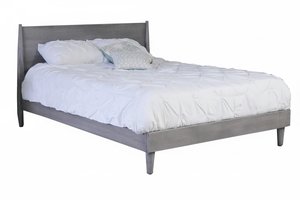 Liberty Simple Wood Platform Bed with Headboard