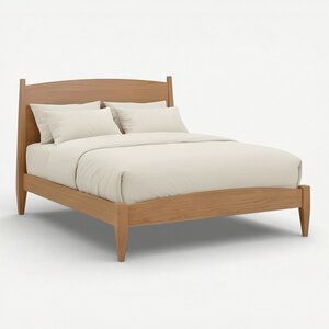 Raymond Solid Wood Mid-Century Design Modern Bed