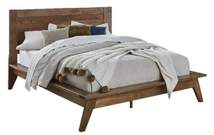 Emmit Mid Century Modern Platform Bed