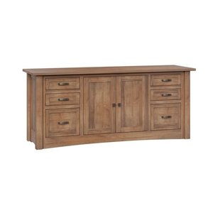Timberleaf Mission Office Credenza Cabinet