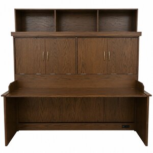 Horizontal Murphy Wall Bed with Desk