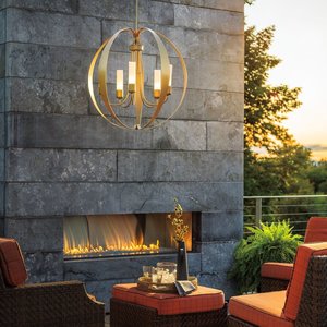 American Made Hubbardton Forge Pomme Outdoor Pendant Chandelier