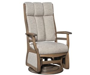 Sierra High Back Upholstered Swivel Glider Chair