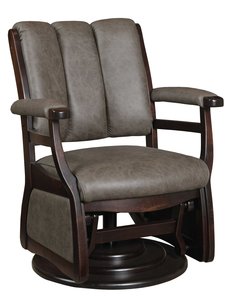 Milo Low Back Swivel Glider Accent Chair