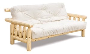 Econo Line Rustic Log Futon Bed - Choose Full or Queen Size