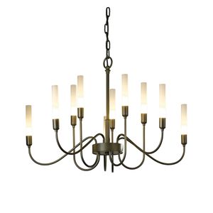 American Made Hubbardton Forge Lisse Traditional 10 Arm Chandelier