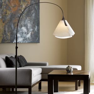 American Made Hubbardton Forge Mobius Modern Arc Floor Lamp