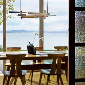 American Made Hubbardton Forge Large LED Contemporary Linear Chandelier