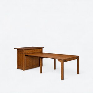 Amish Bentonville Convertible Kitchen Island with Hidden Extending Table