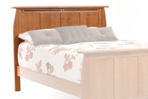 Amish Napa Valley Headboard Only with Ebony Wood Inlay