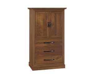 Andy Leigh Solid Wood Armoire with Drawers