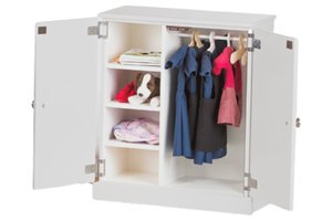 Wooden Doll Wardrobe In-Stock