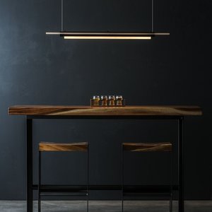 American Made Hubbardton Forge Plank LED Pendant Chandelier