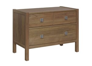 Sable Modern Farmhouse 2-Drawer Nightstand