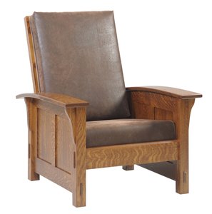 Waverly Shaker Upholstered Lounge Chair with Optional Ottoman