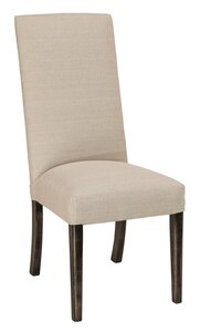 Denton Upholstered Parsons Dining Chair with Maple Legs - Quick Ship