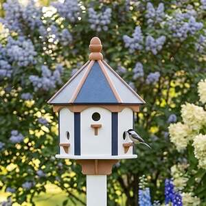 Gazebo Birdhouse - Large 6 Room in Eco Friendly Poly Lumber