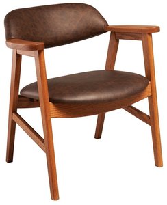 Handcrafted Solid Wood Danish Modern Dining Armchair