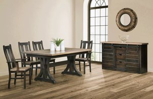 Hartland Reclaimed Barnwood Dining Set