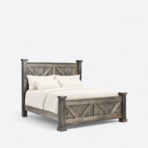Timber Hearth Reclaimed Barnwood Bed