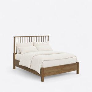 Sable Oak Wood Modern Farmhouse Windsor Bed - Quick Ship