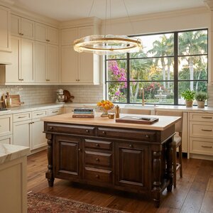 American Made Hubbardton Forge Solstice Hanging Circular Glass LED Pendant Light 35" Wide
