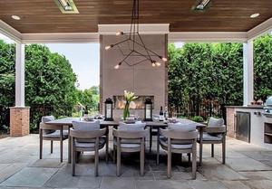 American Made Hubbardton Forge Divergence Outdoor Pendant Light - 6 Light 54"