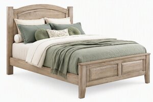 Great Miami Cherry Wood Panel Bed - Quick Ship