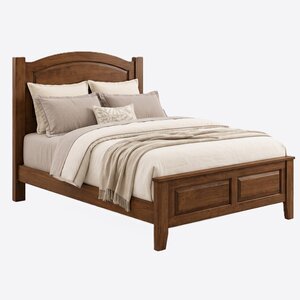 Great Miami Cherry Wood Panel Bed - Quick Ship