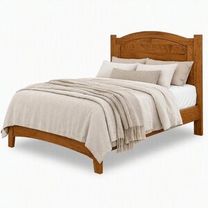Great Miami Solid Wood Panel Bed
