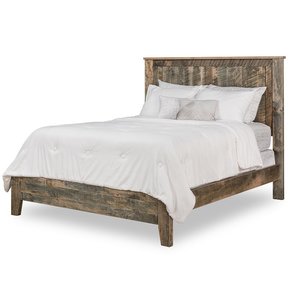 Galena Solid Wood Panel Bed