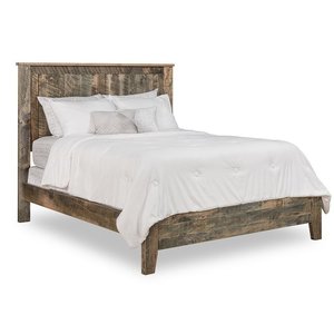 Galena Solid Wood Panel Bed