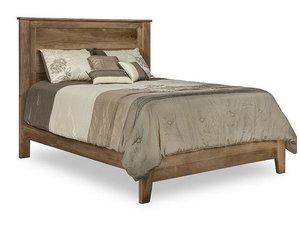 Grand Calumet Oak Wood Panel Bed - Quick Ship