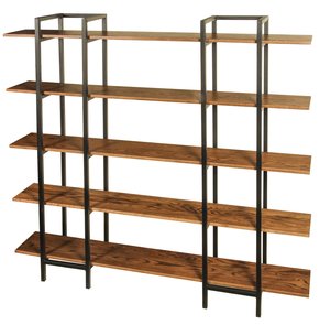 River Industrial Modern Bookcase Unit