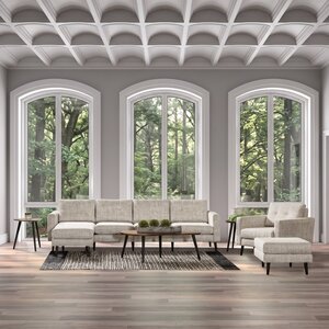 Amish Isidora Mid-Century Modern Living Room Furniture Set  - 6 Piece