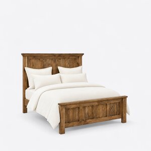Markleway Craftsman Rustic Hickory Panel Bed - Quick Ship